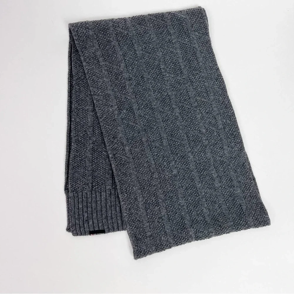 Men’s Ben Sherman Cable Knit Gray Scarf